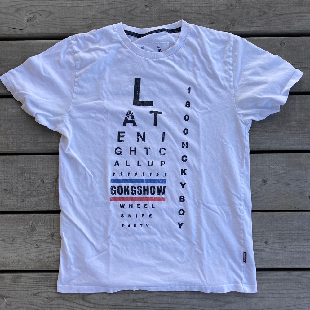 3/$25 || Gongshow Hockey Eye Chart Tee